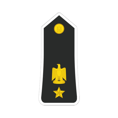 Egypt Navy   OF04 (Egypt) (Military Rank) STICKER Vinyl Kiss-Cut Decal 6 Inch White - The Sticker Space