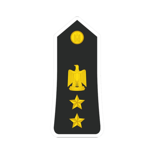 Egypt Navy   OF05 (Egypt) (Military Rank) STICKER Vinyl Kiss-Cut Decal 2 Inch White - The Sticker Space