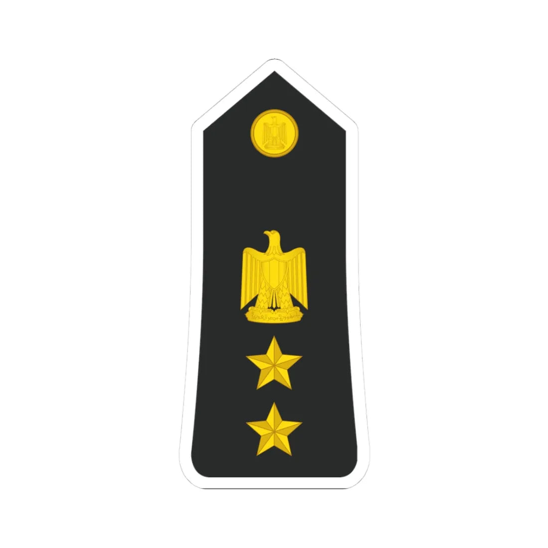 Egypt Navy   OF05 (Egypt) (Military Rank) STICKER Vinyl Kiss-Cut Decal 3 Inch White - The Sticker Space