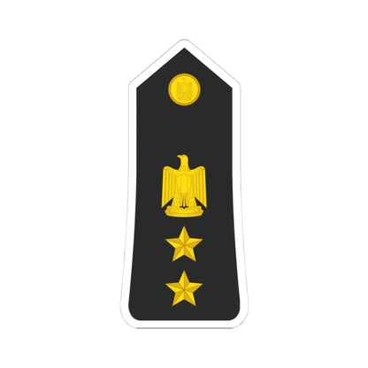 Egypt Navy   OF05 (Egypt) (Military Rank) STICKER Vinyl Kiss-Cut Decal 4 Inch White - The Sticker Space