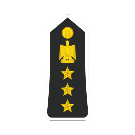 Egypt Navy   OF06 (Egypt) (Military Rank) STICKER Vinyl Kiss-Cut Decal 2 Inch White - The Sticker Space