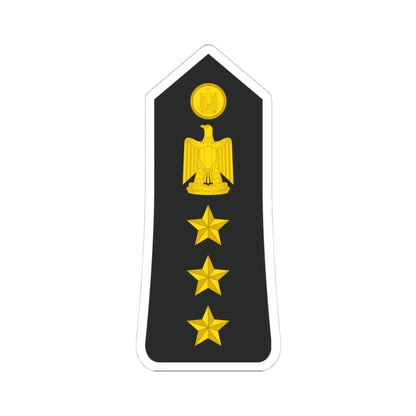 Egypt Navy   OF06 (Egypt) (Military Rank) STICKER Vinyl Kiss-Cut Decal 4 Inch White - The Sticker Space