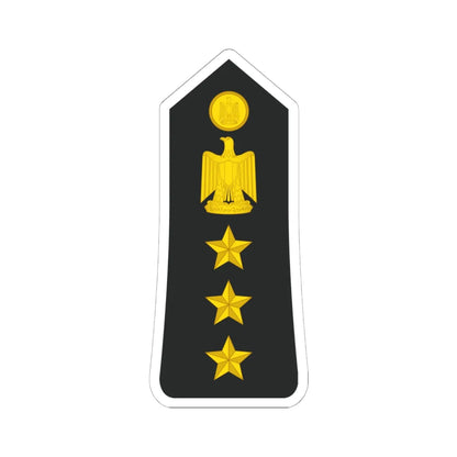 Egypt Navy   OF06 (Egypt) (Military Rank) STICKER Vinyl Kiss-Cut Decal 6 Inch White - The Sticker Space