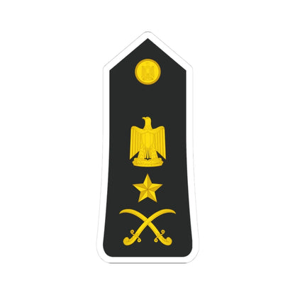 Egypt Navy   OF08 (Egypt) (Military Rank) STICKER Vinyl Kiss-Cut Decal 3 Inch White - The Sticker Space