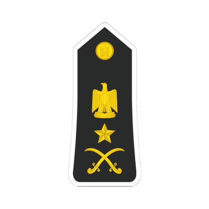 Egypt Navy   OF08 (Egypt) (Military Rank) STICKER Vinyl Kiss-Cut Decal 4 Inch White - The Sticker Space