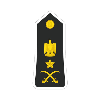 Egypt Navy   OF08 (Egypt) (Military Rank) STICKER Vinyl Kiss-Cut Decal 6 Inch White - The Sticker Space