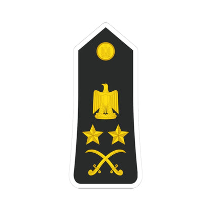 Egypt Navy   OF09 (Egypt) (Military Rank) STICKER Vinyl Kiss-Cut Decal 3 Inch White - The Sticker Space