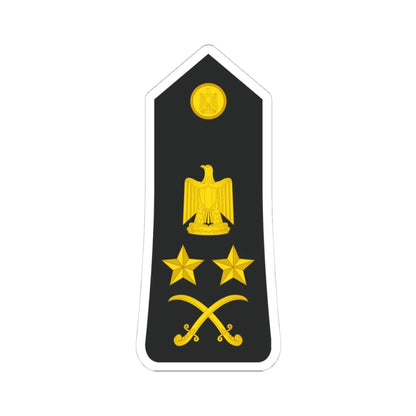 Egypt Navy   OF09 (Egypt) (Military Rank) STICKER Vinyl Kiss-Cut Decal 4 Inch White - The Sticker Space