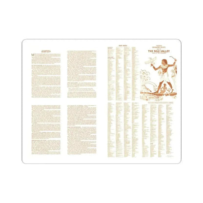 Egypt - Your Introduction to Ancient (1965) (Map) STICKER Vinyl Kiss-Cut Decal 2 Inch White - The Sticker Space