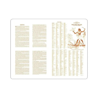 Egypt - Your Introduction to Ancient (1965) (Map) STICKER Vinyl Kiss-Cut Decal 3 Inch White - The Sticker Space