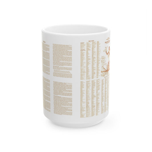 Egypt - Your Introduction to Ancient (1965) (Map) White Coffee Mug-15oz-The Sticker Space