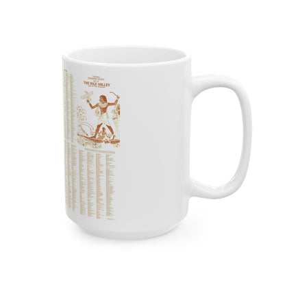 Egypt - Your Introduction to Ancient (1965) (Map) White Coffee Mug-The Sticker Space