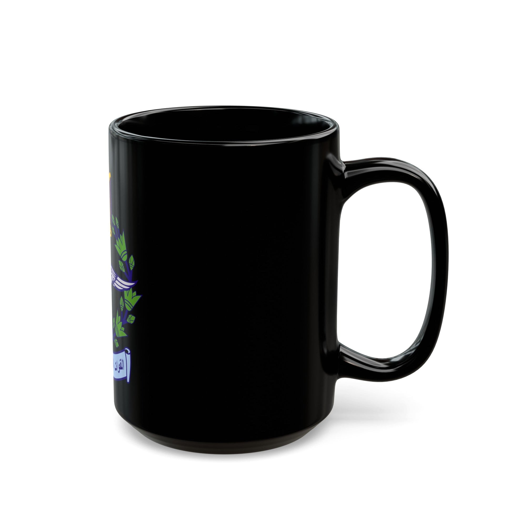 Egyptian Air Force - Black Coffee Mug-The Sticker Space