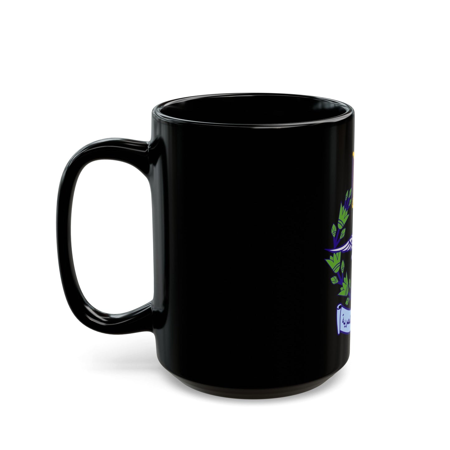 Egyptian Air Force - Black Coffee Mug-The Sticker Space