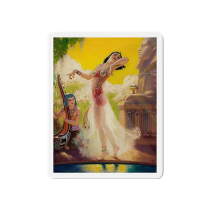 Egyptian Dancer (Magazine Illustration) Refrigerator Magnet - The Sticker Space