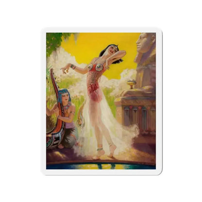 Egyptian Dancer (Magazine Illustration) Refrigerator Magnet - The Sticker Space