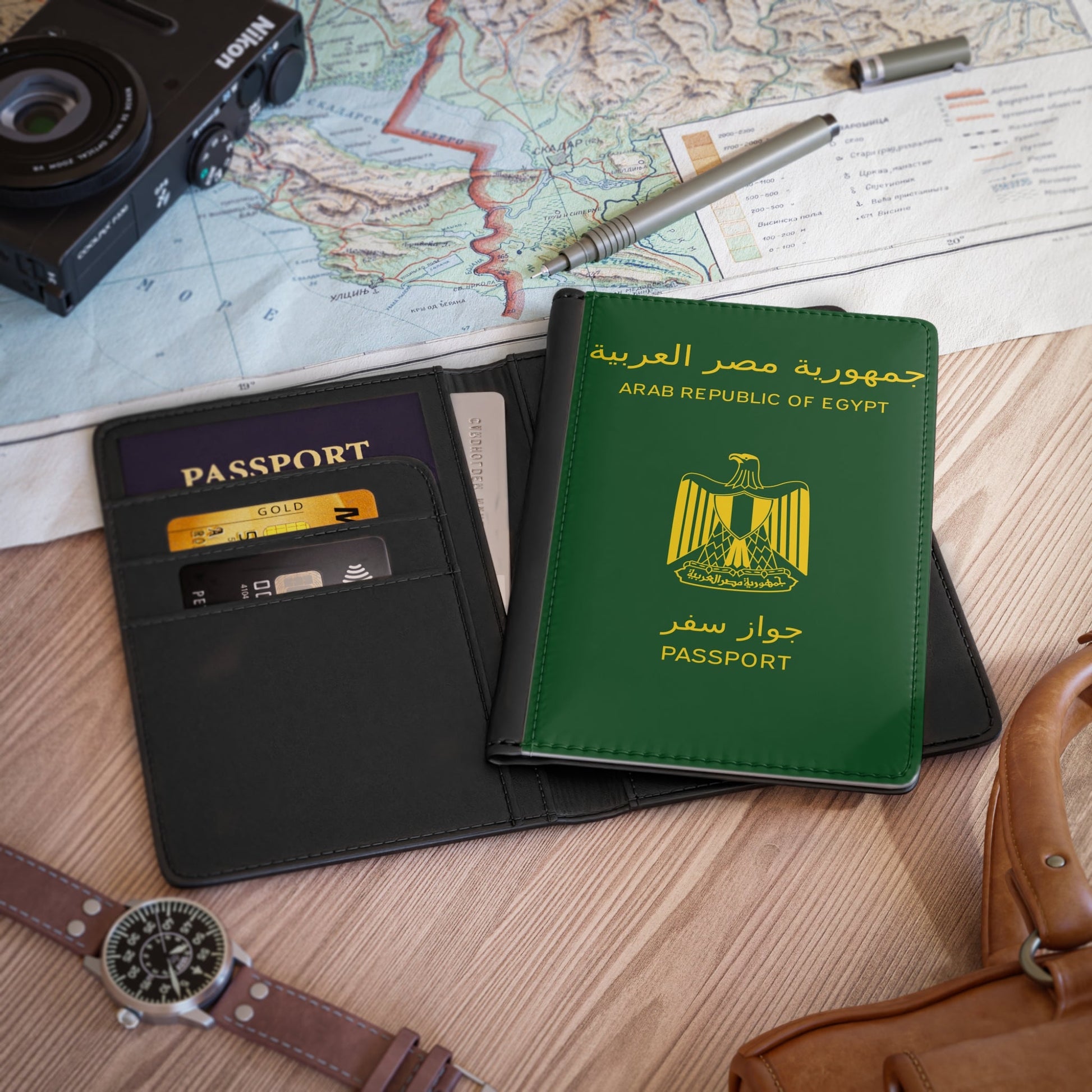 Egyptian Passport - Passport Holder-3.9" x 5.8"-The Sticker Space