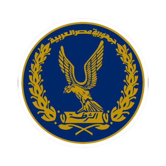 Egyptian Police Emblem (Egypt) (Coat of Arms) STICKER Vinyl Kiss-Cut Decal 2 Inch White - The Sticker Space