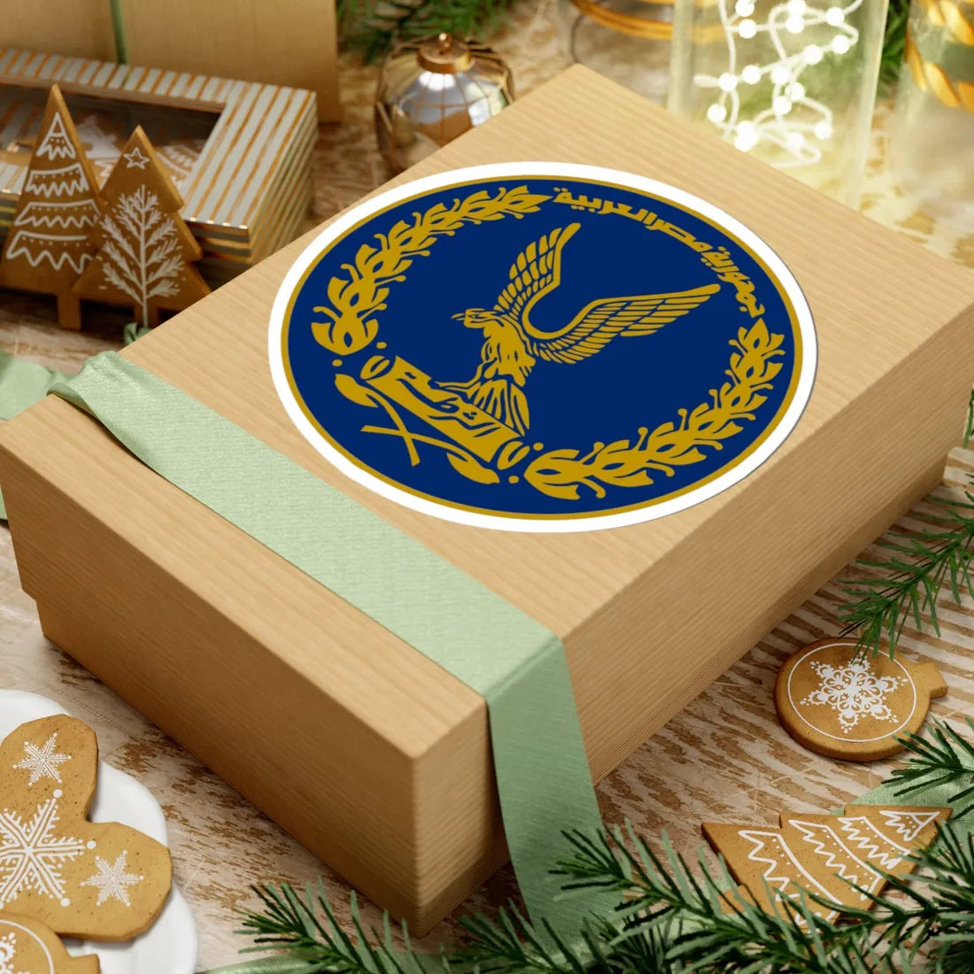 Egyptian Police Emblem (Egypt) (Coat of Arms) STICKER Vinyl Kiss-Cut Decal - The Sticker Space