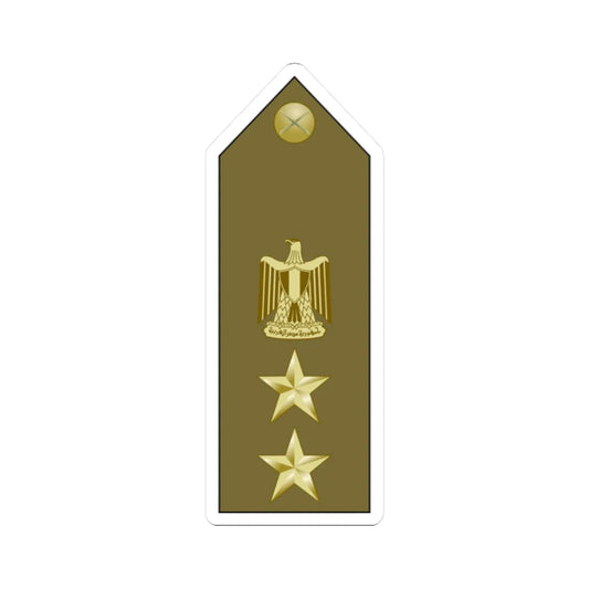EgyptianArmyInsignia Colonel (Egypt) (Military Rank) STICKER Vinyl Kiss-Cut Decal 2 Inch White - The Sticker Space