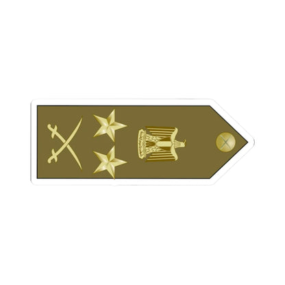 EgyptianArmyInsignia ColonelGeneral rotated (Egypt) (Military Rank) STICKER Vinyl Kiss-Cut Decal 2 Inch White - The Sticker Space