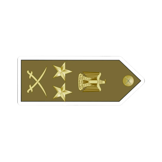 EgyptianArmyInsignia ColonelGeneral rotated (Egypt) (Military Rank) STICKER Vinyl Kiss-Cut Decal 2 Inch White - The Sticker Space