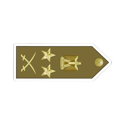 EgyptianArmyInsignia ColonelGeneral rotated (Egypt) (Military Rank) STICKER Vinyl Kiss-Cut Decal 3 Inch White - The Sticker Space