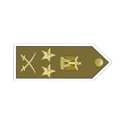 EgyptianArmyInsignia ColonelGeneral rotated (Egypt) (Military Rank) STICKER Vinyl Kiss-Cut Decal 4 Inch White - The Sticker Space