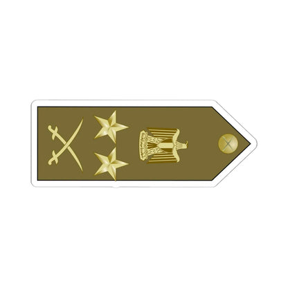 EgyptianArmyInsignia ColonelGeneral rotated (Egypt) (Military Rank) STICKER Vinyl Kiss-Cut Decal 6 Inch White - The Sticker Space