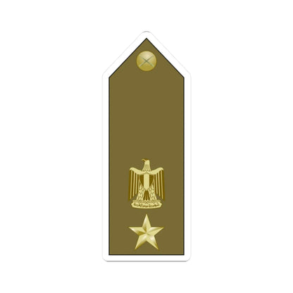 EgyptianArmyInsignia LieutenantColonel (Egypt) (Military Rank) STICKER Vinyl Kiss-Cut Decal 2 Inch White - The Sticker Space
