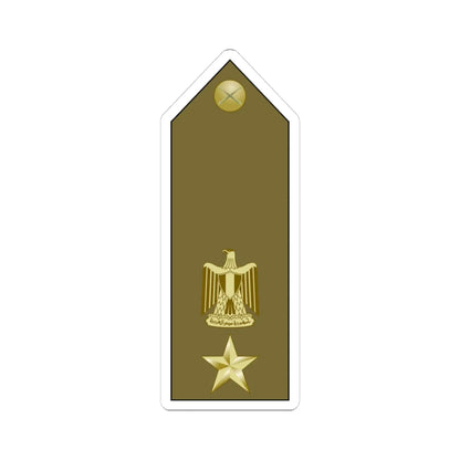 EgyptianArmyInsignia LieutenantColonel (Egypt) (Military Rank) STICKER Vinyl Kiss-Cut Decal 3 Inch White - The Sticker Space