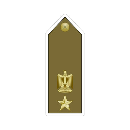 EgyptianArmyInsignia LieutenantColonel (Egypt) (Military Rank) STICKER Vinyl Kiss-Cut Decal 4 Inch White - The Sticker Space