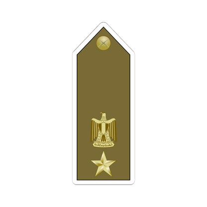 EgyptianArmyInsignia LieutenantColonel (Egypt) (Military Rank) STICKER Vinyl Kiss-Cut Decal 6 Inch White - The Sticker Space