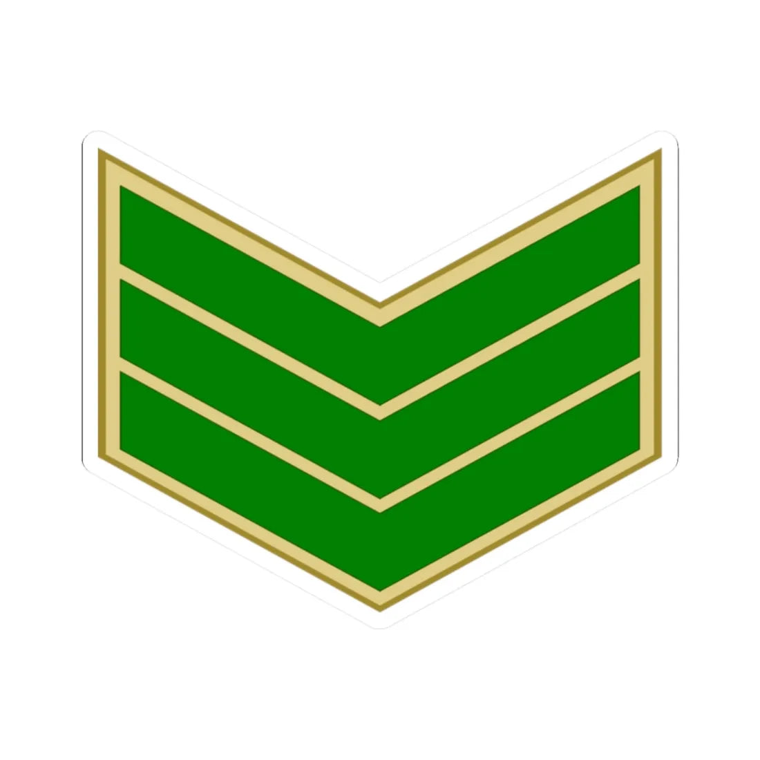 EgyptianArmyInsignia Sergeant (Egypt) (Military Rank) STICKER Vinyl Kiss-Cut Decal 2 Inch White - The Sticker Space
