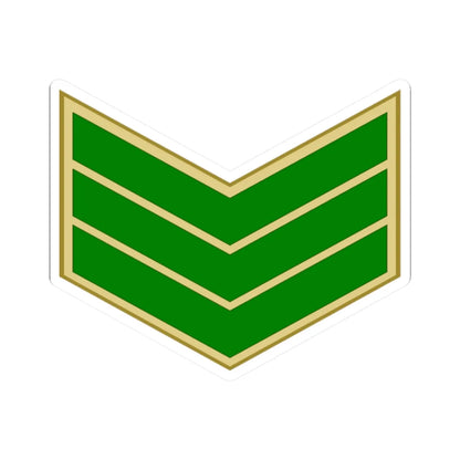 EgyptianArmyInsignia Sergeant (Egypt) (Military Rank) STICKER Vinyl Kiss-Cut Decal 2 Inch White - The Sticker Space