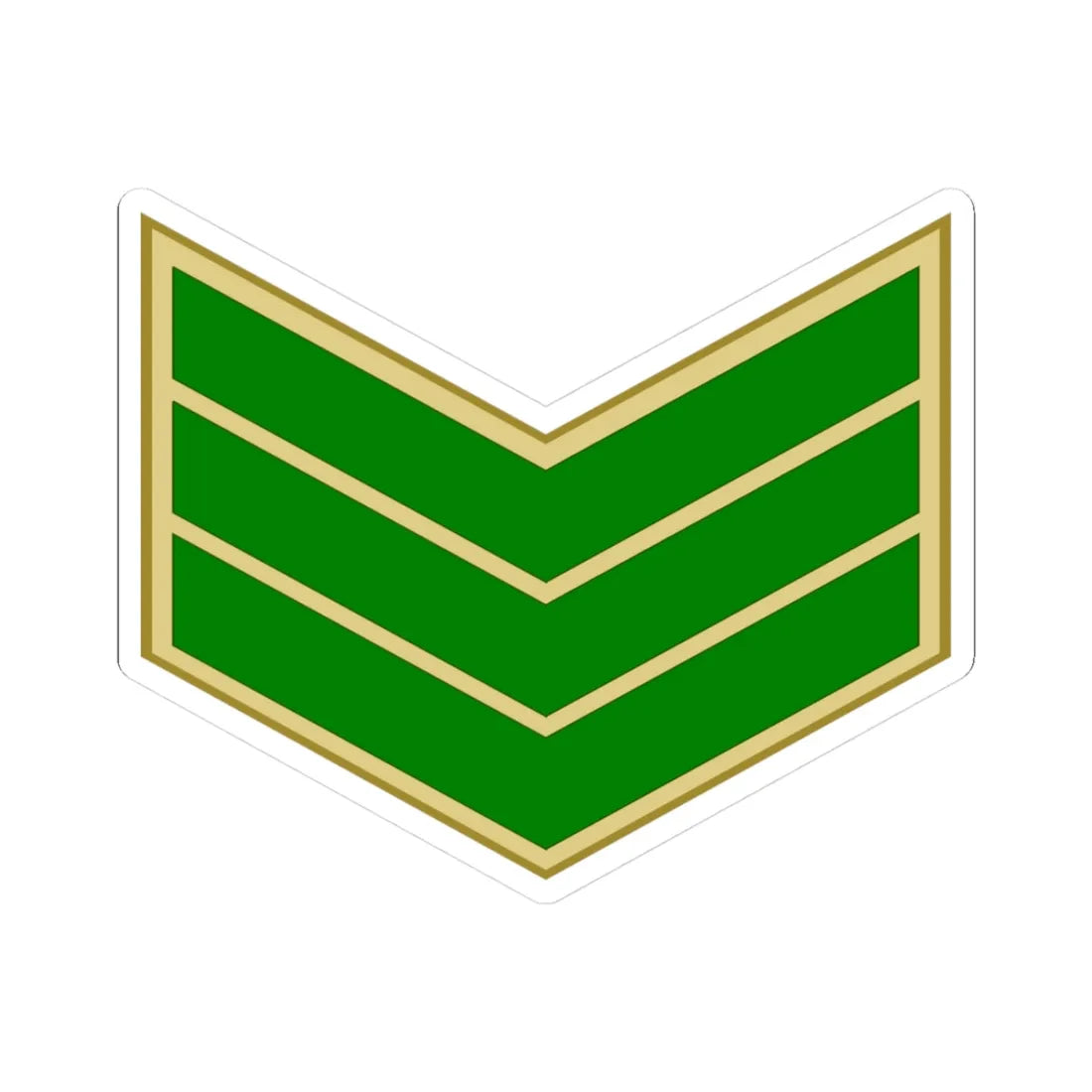 EgyptianArmyInsignia Sergeant (Egypt) (Military Rank) STICKER Vinyl Kiss-Cut Decal 3 Inch White - The Sticker Space