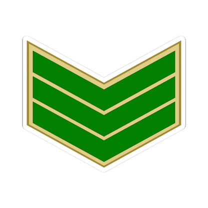 EgyptianArmyInsignia Sergeant (Egypt) (Military Rank) STICKER Vinyl Kiss-Cut Decal 3 Inch White - The Sticker Space
