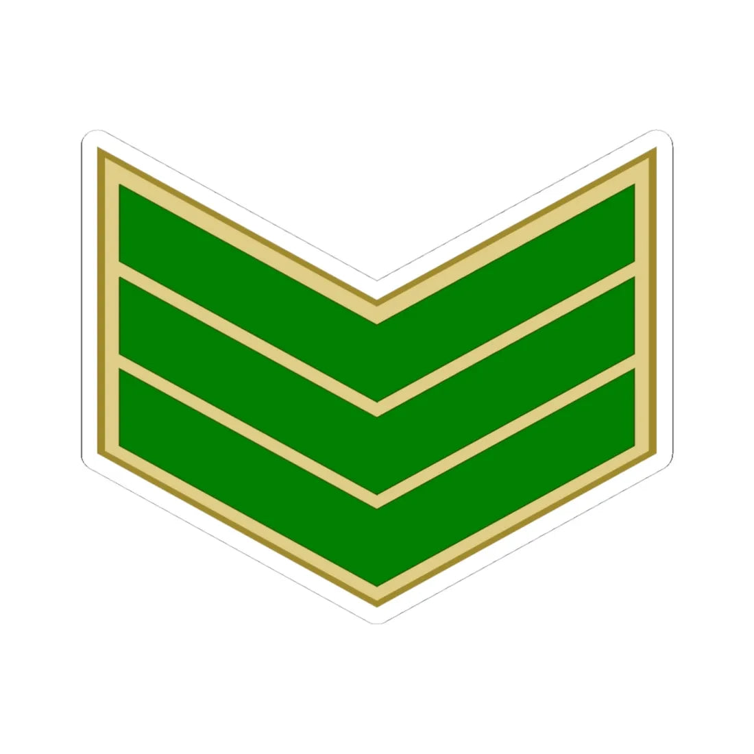 EgyptianArmyInsignia Sergeant (Egypt) (Military Rank) STICKER Vinyl Kiss-Cut Decal 4 Inch White - The Sticker Space