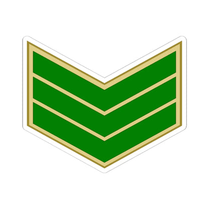 EgyptianArmyInsignia Sergeant (Egypt) (Military Rank) STICKER Vinyl Kiss-Cut Decal 6 Inch White - The Sticker Space
