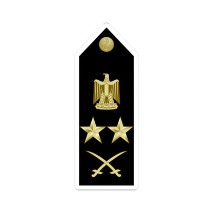 EgyptianNavyInsignia Admiral shoulderboard (Egypt) (Military Rank) STICKER Vinyl Kiss-Cut Decal 2 Inch White - The Sticker Space
