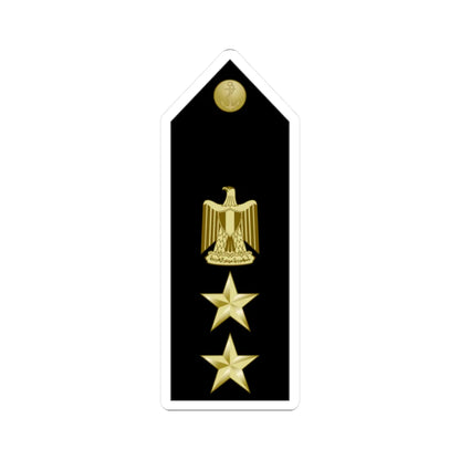 EgyptianNavyInsignia Captain shoulderboard (Egypt) (Military Rank) STICKER Vinyl Kiss-Cut Decal 2 Inch White - The Sticker Space