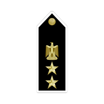 EgyptianNavyInsignia Captain shoulderboard (Egypt) (Military Rank) STICKER Vinyl Kiss-Cut Decal 4 Inch White - The Sticker Space