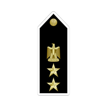 EgyptianNavyInsignia Captain shoulderboard (Egypt) (Military Rank) STICKER Vinyl Kiss-Cut Decal 6 Inch White - The Sticker Space