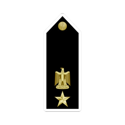 EgyptianNavyInsignia Commander shoulderboard (Egypt) (Military Rank) STICKER Vinyl Kiss-Cut Decal 2 Inch White - The Sticker Space