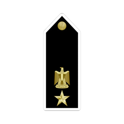 EgyptianNavyInsignia Commander shoulderboard (Egypt) (Military Rank) STICKER Vinyl Kiss-Cut Decal 3 Inch White - The Sticker Space