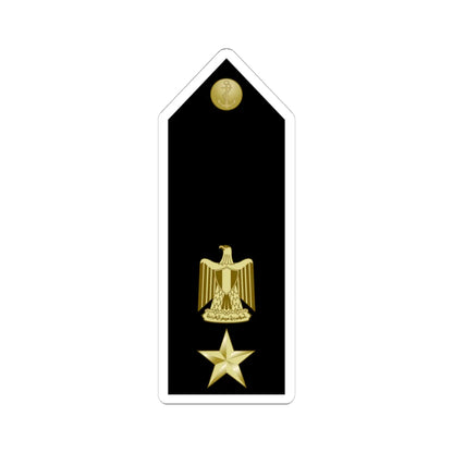 EgyptianNavyInsignia Commander shoulderboard (Egypt) (Military Rank) STICKER Vinyl Kiss-Cut Decal 4 Inch White - The Sticker Space