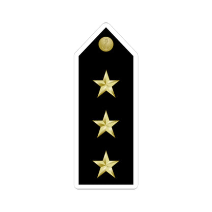 EgyptianNavyInsignia Lieutenant shoulderboard (Egypt) (Military Rank) STICKER Vinyl Kiss-Cut Decal 3 Inch White - The Sticker Space