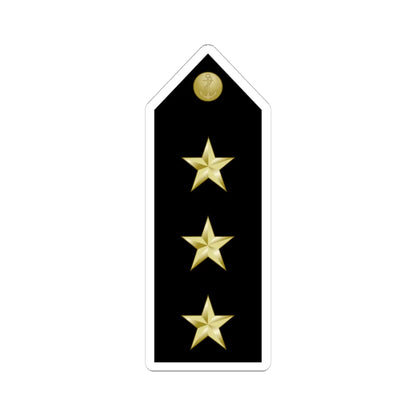 EgyptianNavyInsignia Lieutenant shoulderboard (Egypt) (Military Rank) STICKER Vinyl Kiss-Cut Decal 4 Inch White - The Sticker Space