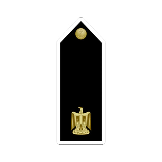 EgyptianNavyInsignia LieutenantCommander shoulderboard (Egypt) (Military Rank) STICKER Vinyl Kiss-Cut Decal 2 Inch White - The Sticker Space