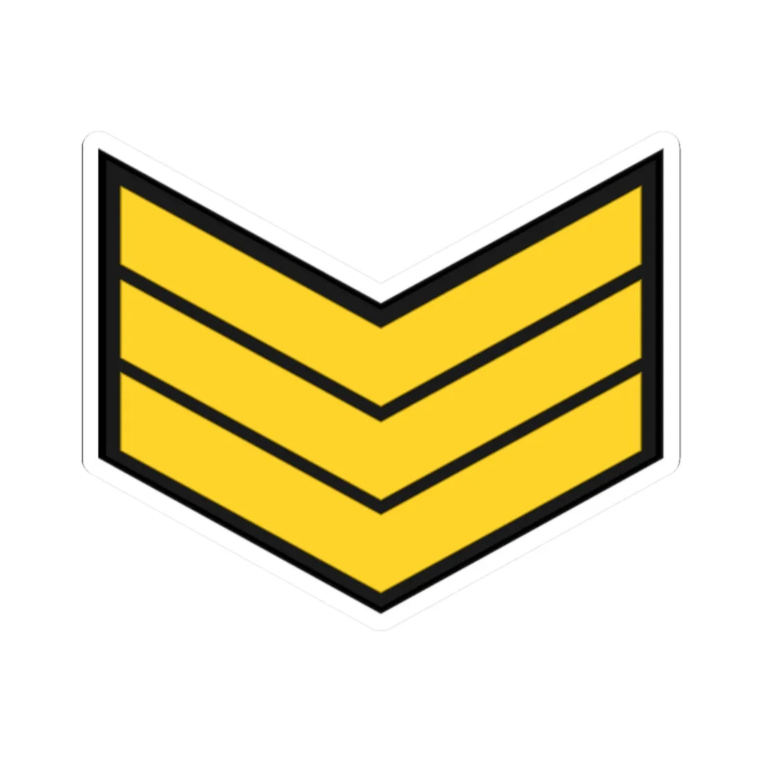 EgyptianNavyInsignia Sergeant (Egypt) (Military Rank) STICKER Vinyl Kiss-Cut Decal 2 Inch White - The Sticker Space